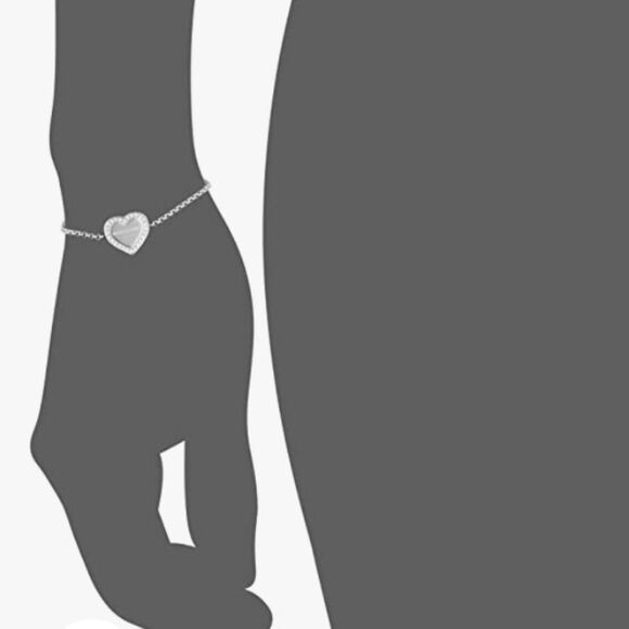 Michael Kors Stainless Steel Silver- Tone Slider Bracelet w/Crystal Accents - Picture 6 of 12